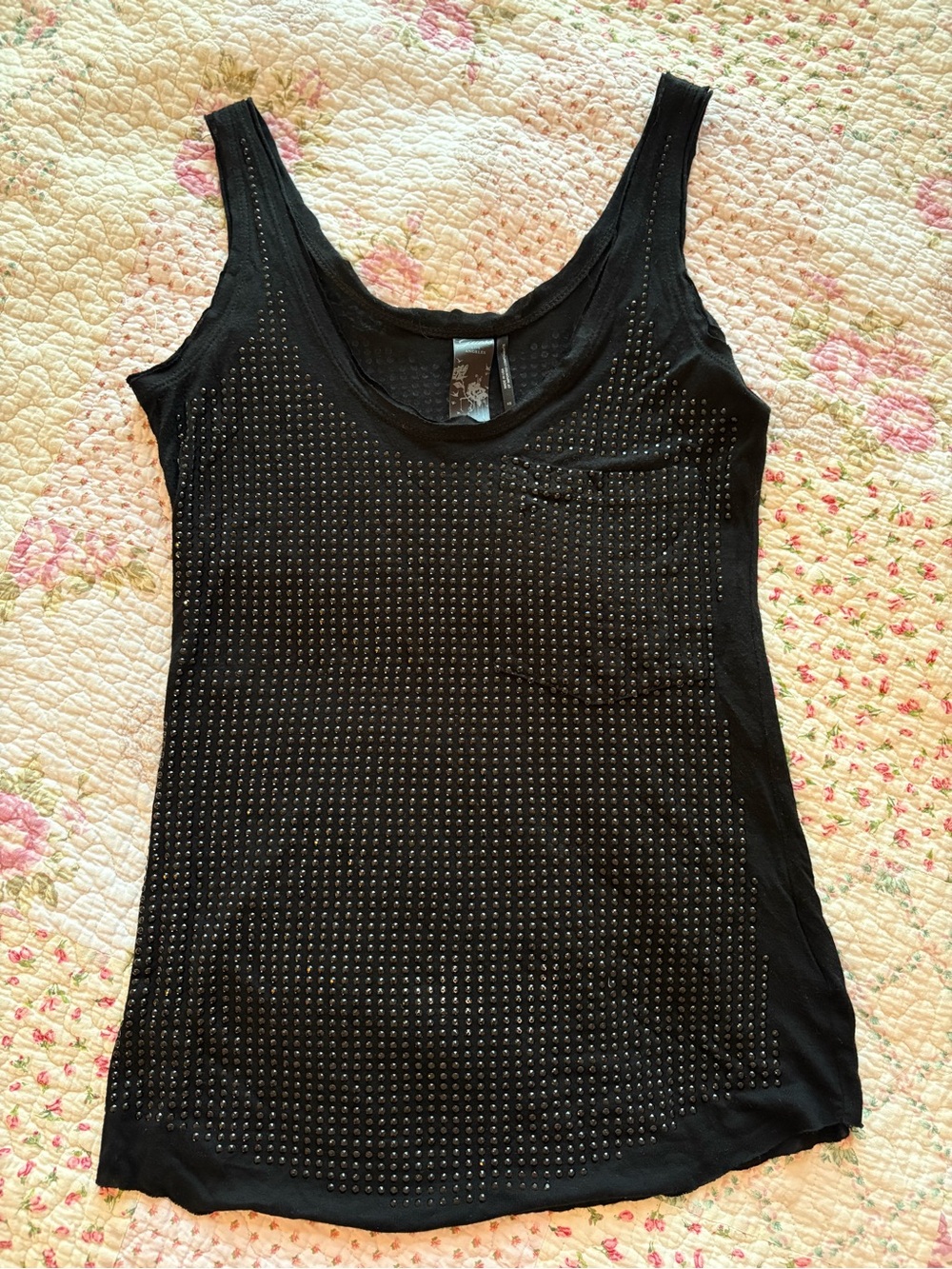 Guess Black Studded Tank Top